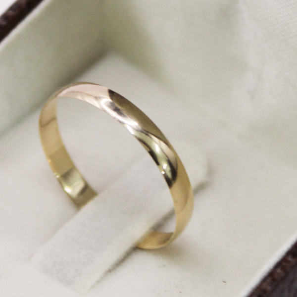 Par Aliança de Casamento - Ouro 10k - 3mm - JF1078 - Imagem 2